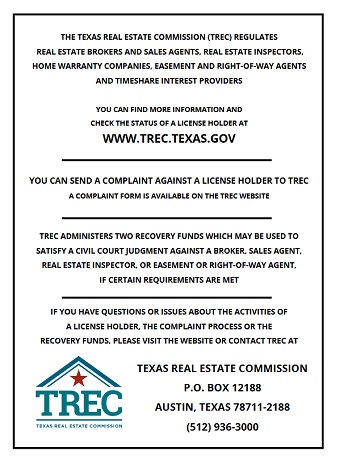 Consumer Protection Notice | TREC